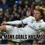 How many goals has Modric