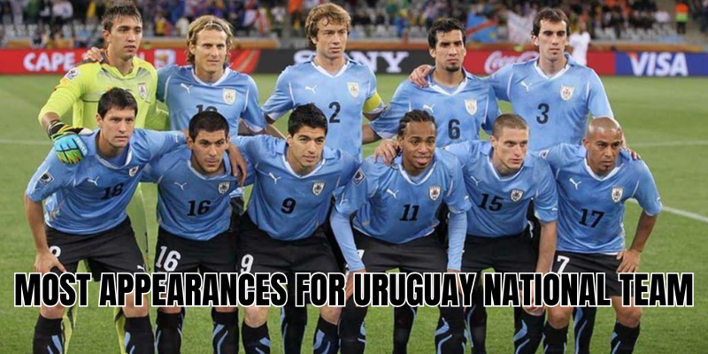 Most appearances for Uruguay national team