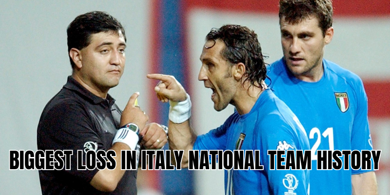 The biggest loss in Italy national team history